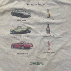 Models & bottles tshirt